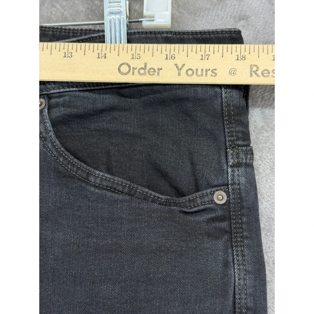 Diesel Industry Mens Charcoal Gray Straight Leg Button Fly Denim Jeans W34